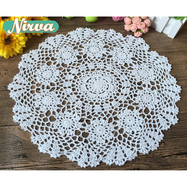 Nirva Vim Round Doilies Lace Doily Tablecloth Doilies Lace Placemats